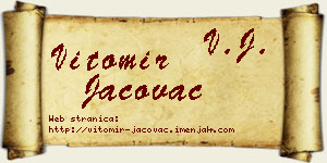 Vitomir Jačovac vizit kartica